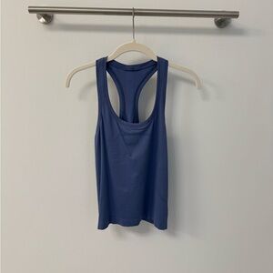 Blue Racerback Tank Top